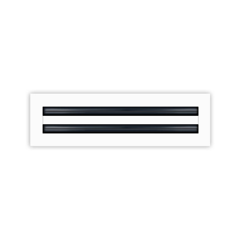BUILDMART - 14x4 Modern AC Vent Cover - Standard Linear Slot Diffuser - Register Grille / Size: 2" H x 4" W x 14" L