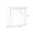 Black Solid Wood Freestanding Fireplace