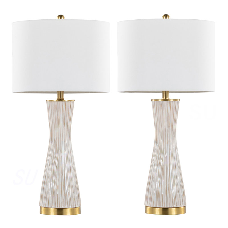 Ensemble de 2 lampes de table en céramique Brush