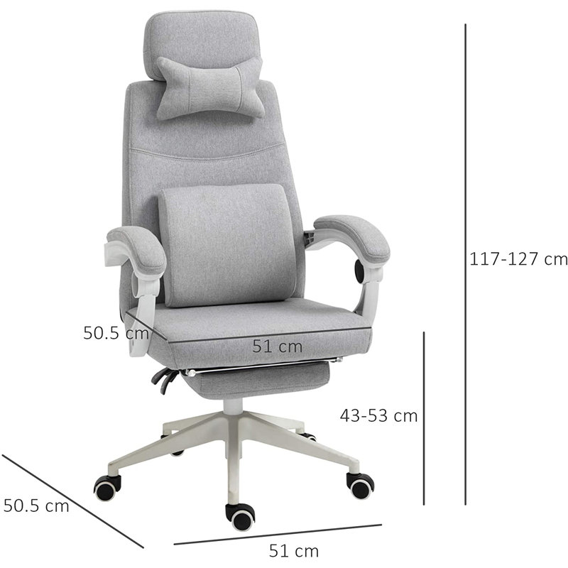 Jessup Polyester Blend Executive Chair with Headrest