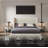 Tufted Upholstered Wingback Headboard, Solid Wood Head Board with Wood Legs, Adjustable Height Bed headboard from 47” to 63” Fabric Headboard in Modern Button Design, Beige-1708170146-1708170158