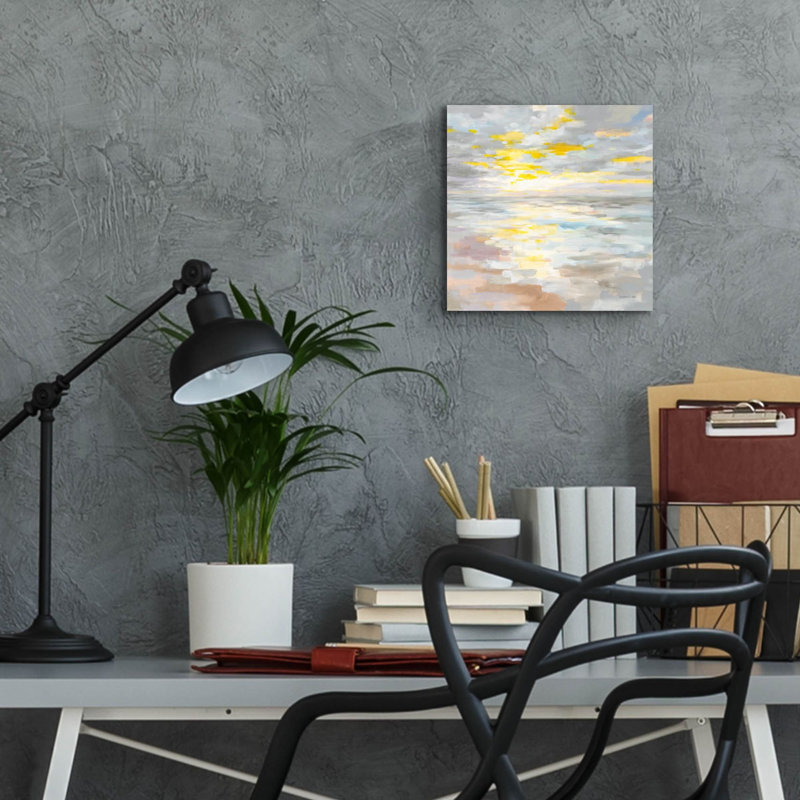 «Sunup On The Sea» par Danhui Nai, art mural en verre acrylique, H 12 po x l 12 po x P 0,13 po