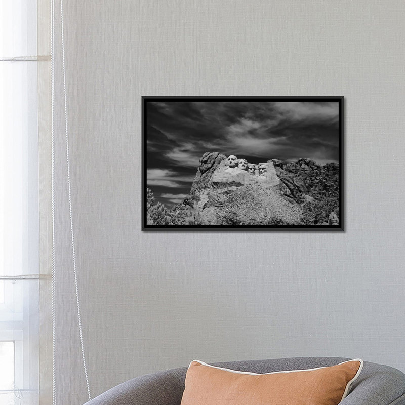 «1960s Mount Rushmore», reproduction de photo sur toile tendue, H 18 po x l 26 po x P 1,5 po, Toile encadrée noire