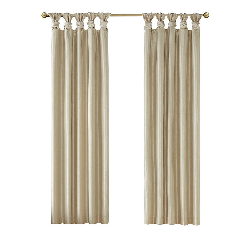 Rideau occultant Twist Tab, Champagne, L 50,05 po x L 95,05 po