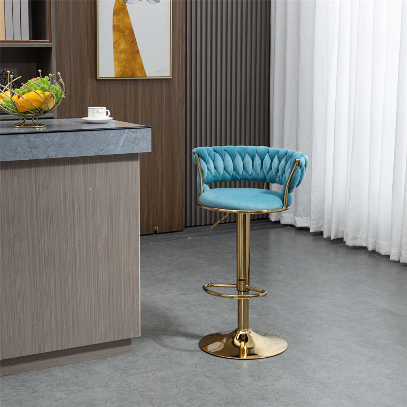 Sièges réglables de style moderne ergonomique et rembourrés en polyester pour la cuisine et la salle à manger