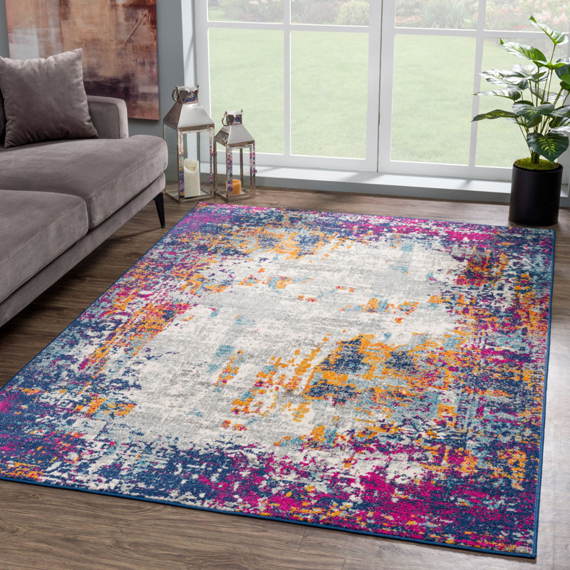 Abstract Indoor Rug, Rectangle 6' x 9'