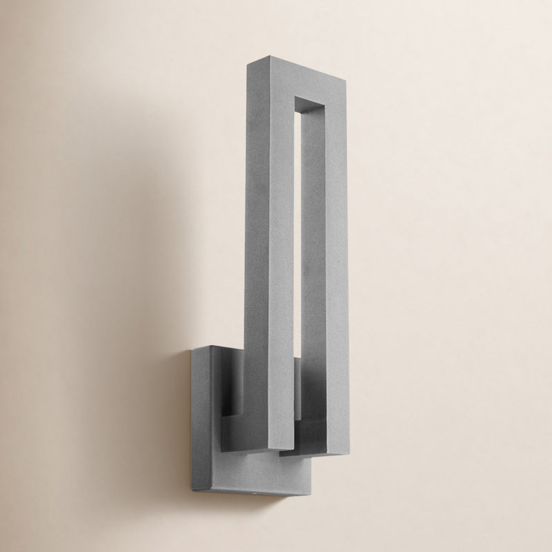 Forq 2 - Light Outdoor Armed Sconce, Graphite