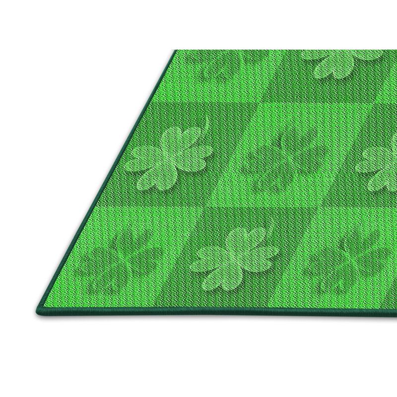Tapis floral vert mer, Rectangle 6 pi x 9 pi