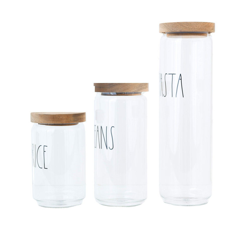 Glass Canister - Set of 3