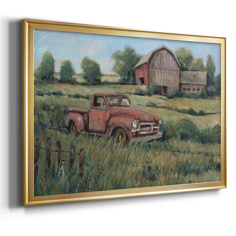 Rusting Away II, reproduction d'art sur toile, Toile encadrée dorée avec coins fermés, H 30 po x l 44 po x P 1,5 po