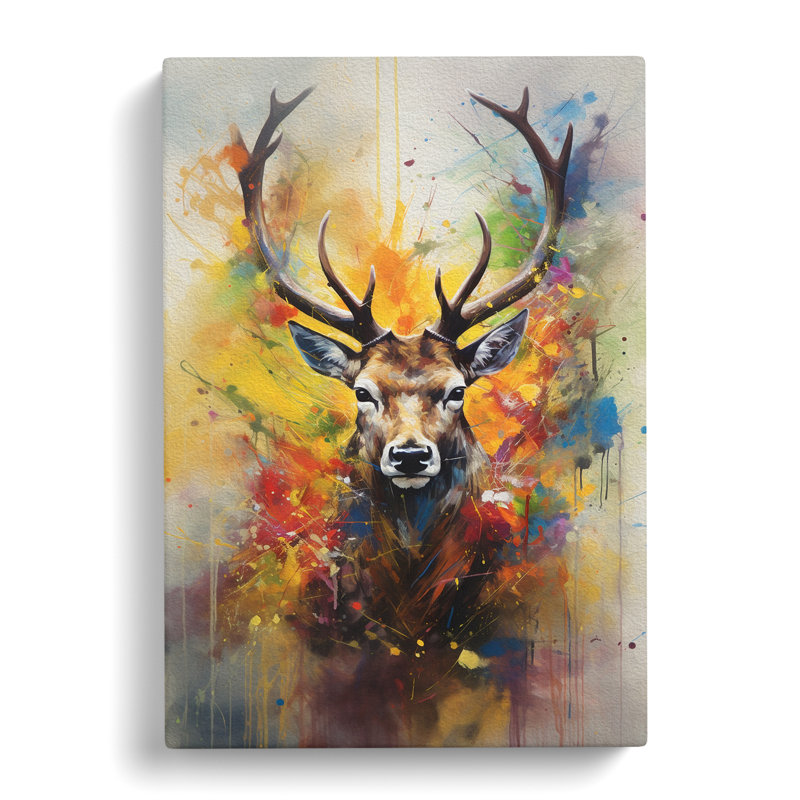 Stag Abstract No.2 - No Frame Print, 76cm H x 50cm W x 3cm D