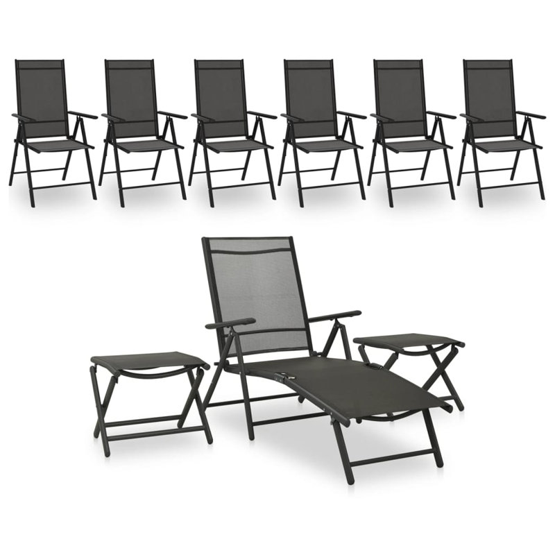 Wartburg 9 - Person Chair, Black