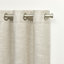 Paire de rideaux semi-transparents avec œillets en mélange de coton-1573984028-1573984031