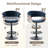Adjustable Height Bar Stools With Fabric Seat Swivel Stool With Backrest For Kitchen Island, Bar, Home Pub​​-406743105-406839201