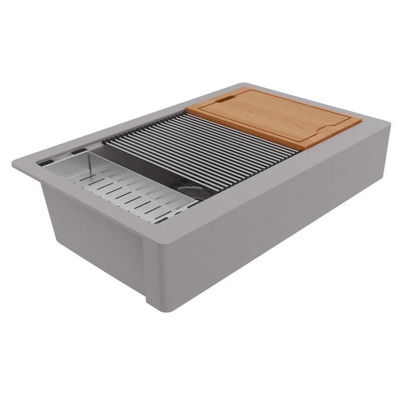 Évier de cuisine Karran Quartz, Gris