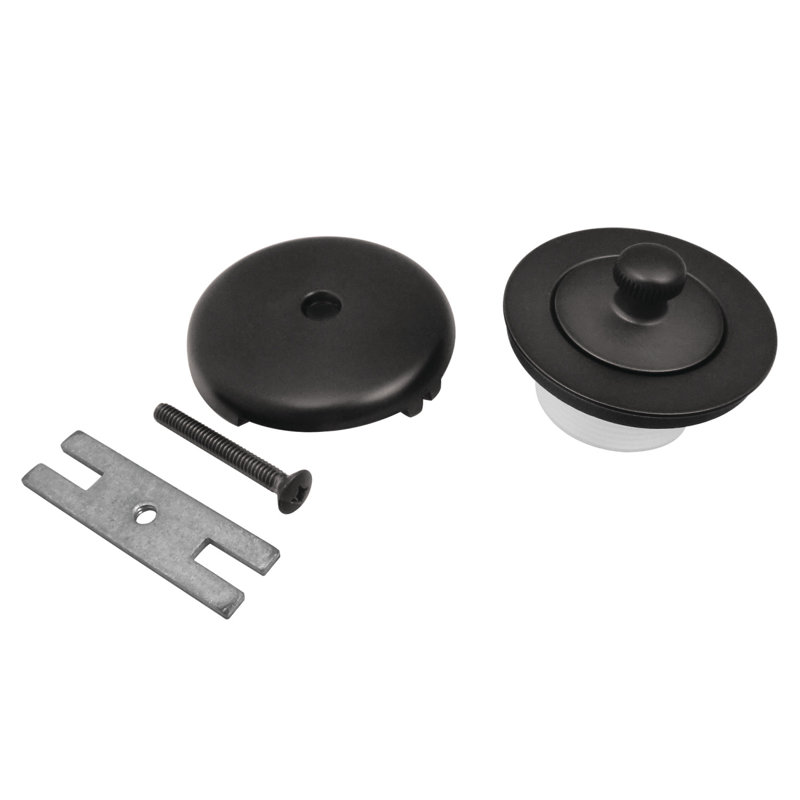 Ensemble de conversion de drain en alliage de zinc Kingston, Noir mat