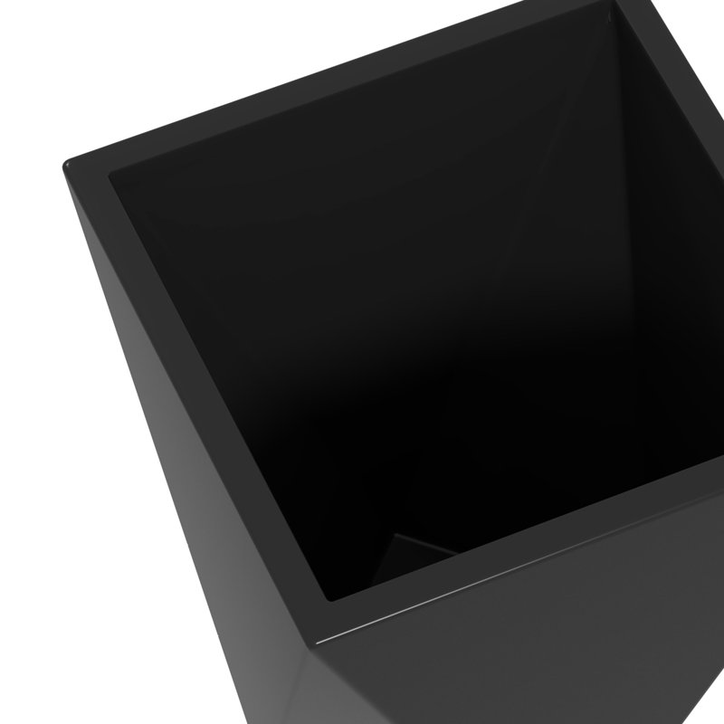 Of 3 Planters, 18", 15.49", 11.75", With Drainage For Garden, Patio, Balcony, Front Door, Black Pots Planters Holes, Indoor Outdoor