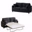 Canapé-lit en lin 81,5 po: canapé modulaire 2 places, matelas escamotable, canapé-lit convertible-1128277821