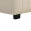 Lit plateforme tapissier en velours avec lit gigogne simple-651679290