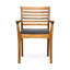 Chaise de salle à manger 2 pièces - chaises d'extérieur élégantes, bois, coussins gris, sièges