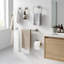 Ensemble de salle de bain 5 pièces SUS304: barre à serviettes + anneau + crochets + support en TP, finition brossée-134444770