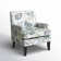Aguilar Contemporary Upholstered Armchair with Nail Head Trim