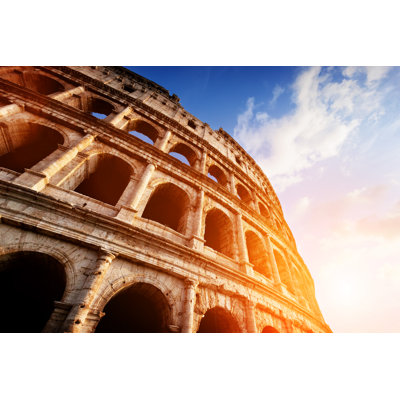 Longinidis Colosseum In Rome, Italy - Wrapped Canvas Print