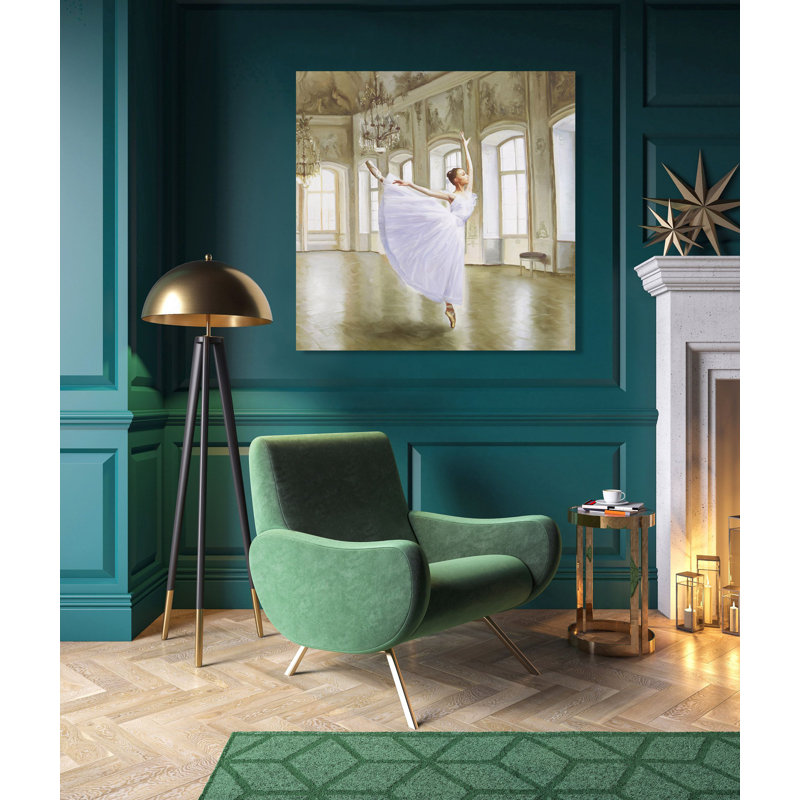 Salon de Dance 1 Piece Wrapped Canvas Wall Art, 70cm H x 70cm W x 4cm D