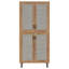 Grande armoire à chaussures 4 portes avec tablettes réglables et conception ventilée