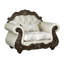 Ensemble de salon 2 pièces, causeuse rembourrée et fauteuil d'appoint Pierce