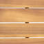 Bois d'extérieur avec design Mid-Century et coussins de siège d'eau