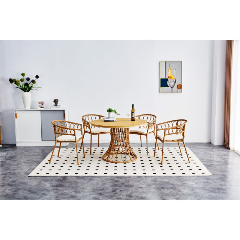 Table d'extérieur simple en bambou (Table seulement)