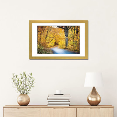 Autumn's Embrace On 3 Mile Drive - Reproduction d'art murale - Papier d'art encadré