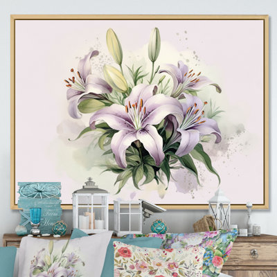 " Purple Green Lily Serenade "