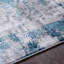 Blue Modern Shaggy Rug, Abstract Anti Slip Easy to Clean Rug For Living Room, Dining Room, Bedroom, Kitchen-853577923