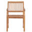 Hearne Outdoor 3 - Piece Teak Dining Set with Cushions