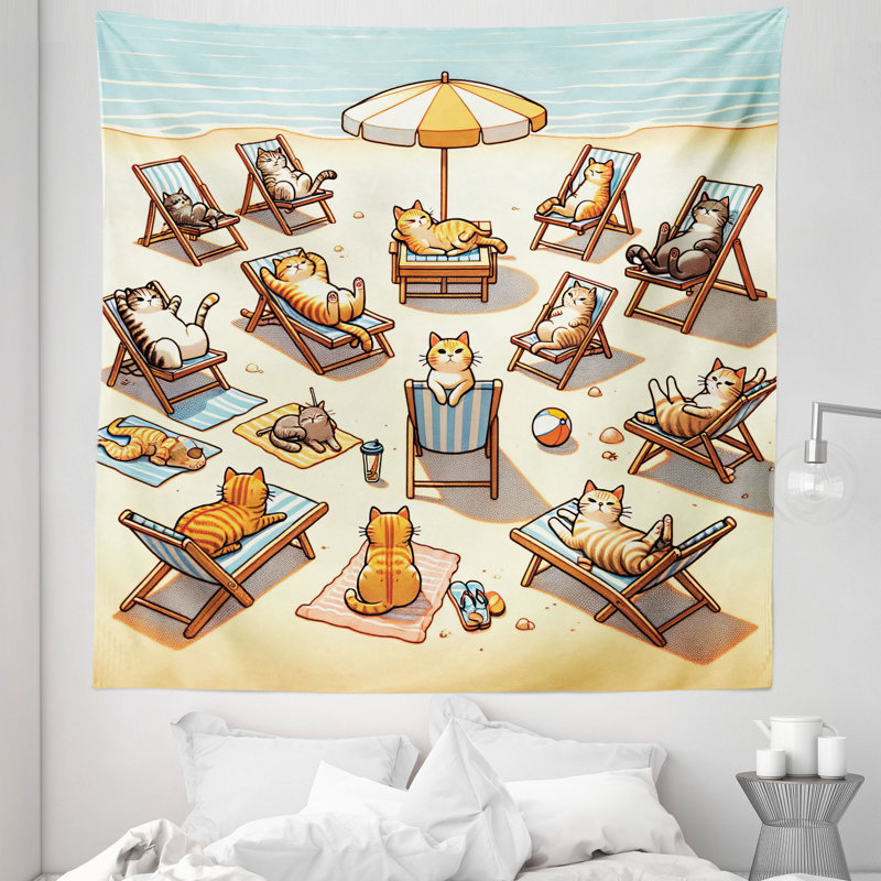 Tapisserie en microfibre, H 88 po x l 88 po