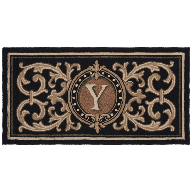 Analucia Personalizable Outdoor Doormat, 36" W x 72" L, Y