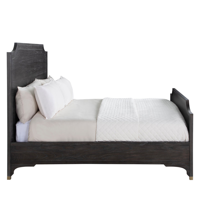 Alexandra Bed - Dark, King, Cerused Forest Black/Stained Gold
