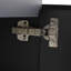 Meuble-lavabo mural flottant 24 po avec lavabo en céramique et armoire à fermeture en douceur, design élégant et peu encombrant
