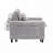 Corduroy Fabric Accent Club Armchair with a pillow-972581210
