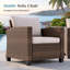 Chaise de patio avec coussins Salem-86710855