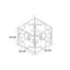 4 - Light Dimmable Square / Rectangle Chandelier