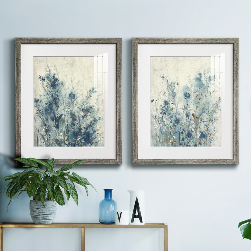 «AU CH Blue Spring I», ensemble de 2 reproductions de cadres photo sur toile