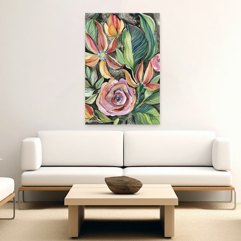 Whimsical Garden by Kristy Rice - 1 Piece Wrapped Canvas Wall Art, 152.4cm H x 101.6cm W