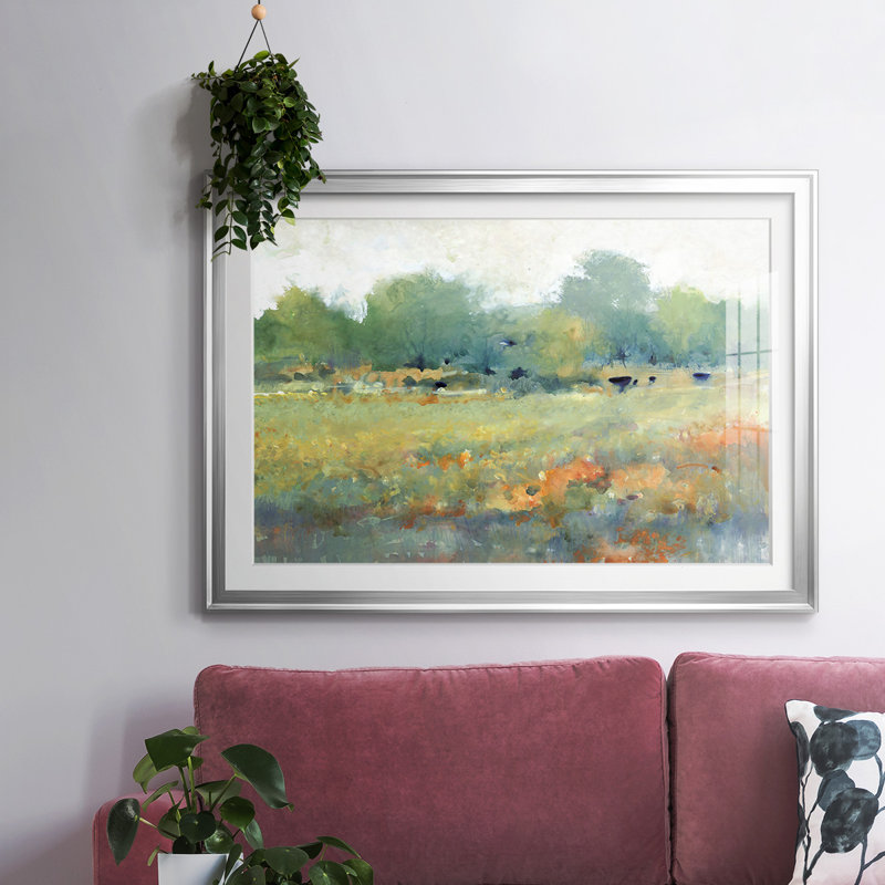 «Urban Land II», reproduction d'art sur papier, Argent, H 27 po x l 39 po x P 1,5 po