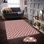 Tapis tissé élégant, 4 x 6 pieds, 100% polyester | Antibactérien, impression numérique 3D, dessous en feutre de PVC antidérapant | Lavable à la machine, d'une hauteur de poils de 0,4 po, parfait pour le décor du salon et de la chambre à coucher-68930152