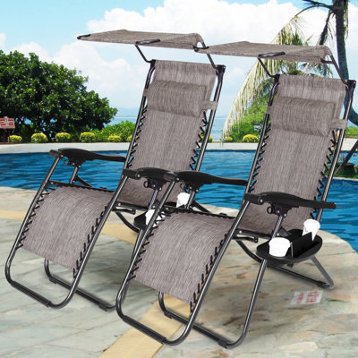 Fauteuil inclinable zéro gravité avec coussin Johan