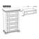 Commode blanche 5 tiroirs Roseland