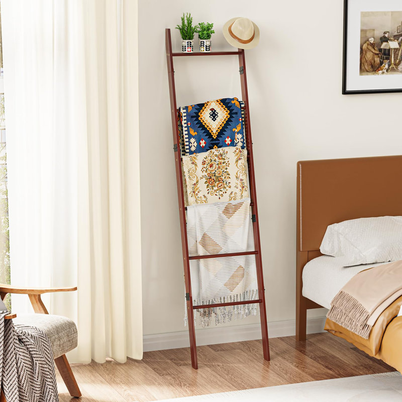 6-Tier Blanket Ladder, Brown